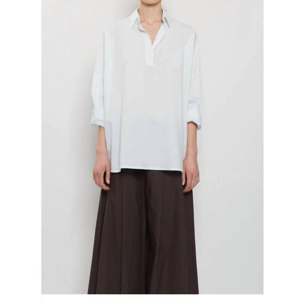 NEW LABO.ART camicia mira cotton sushi blouse in white